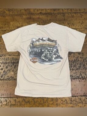 Harley-Davidson Cream 'Trail of Honor' Veteran Tribute Short Sleeve Tee